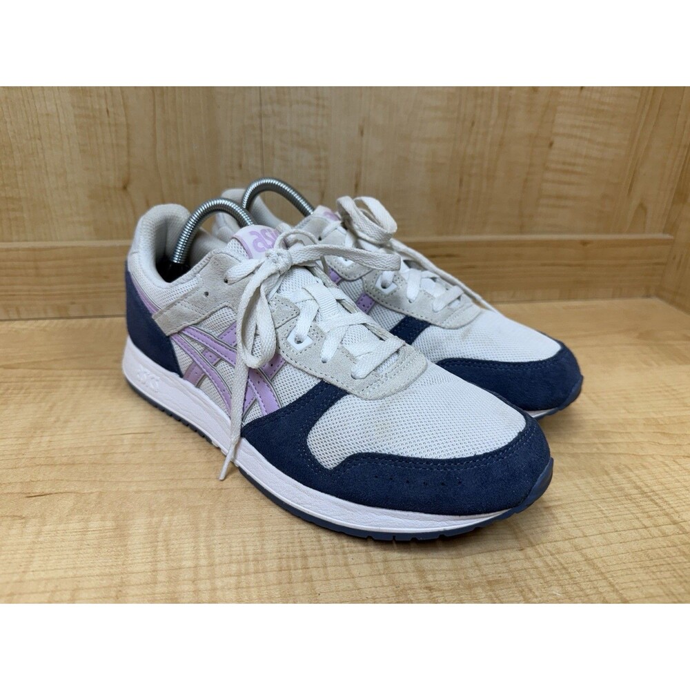 Asics Lyte Classic Womens Size 10 Casual Comfort Shoes Sneakers White Pink Blue